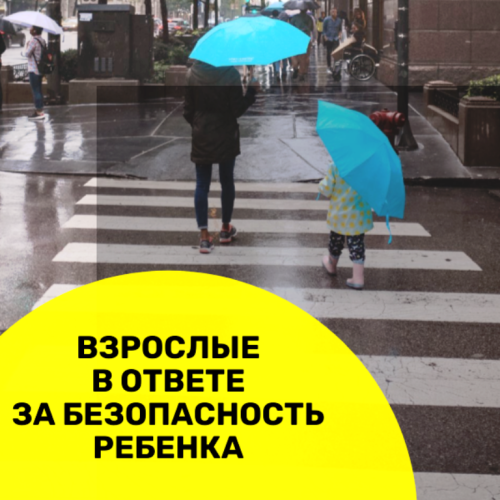 Родители должны говорить с детьми о безопасном поведении на дороге