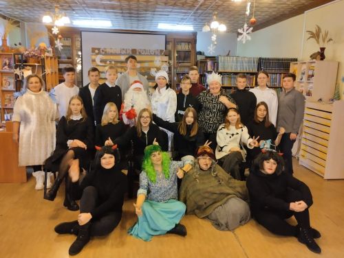 Лаишевские школьники прошли новогодний квест в Лаишевской библиотеке