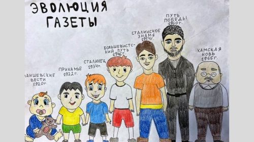 На день рождения «КН» второклассники Лаишевской гимназии № 1 подготовили рисунки