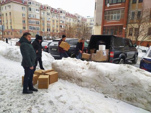 Отправили очередную гуманитарную помощь для ребят, участвующих в боевых действиях в зоне СВО