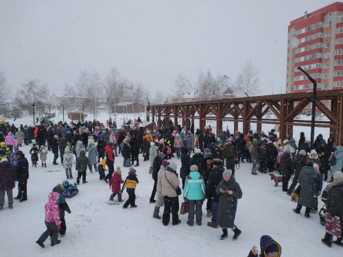 В Лаишеве сегодня, 25.02.2023 года, Масленицу отмечали