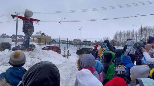 Большие Кабаны: На Масленице богатыри силою мерялись