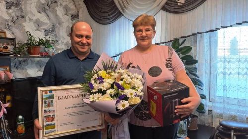 Федину Валентину Васильевну сельчане поздравляют с юбилеем