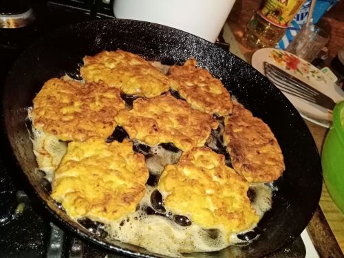 Готовим рубленные куриные оладьи