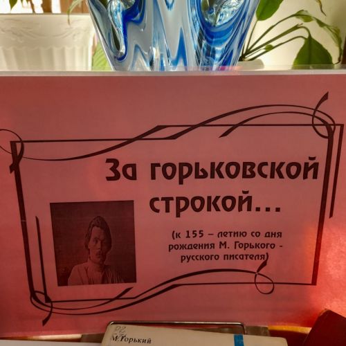В Лаишевской библиотеке новая выставка: «Максим Горький: жизнь и творчество»