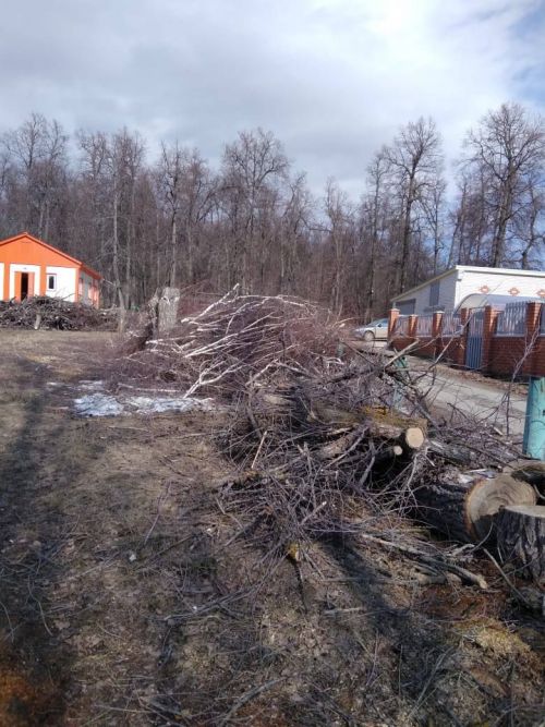 Сегодня приводили в порядок территорию будущего  фельдшерско-акушерского пункта в дер. Старая Пристань