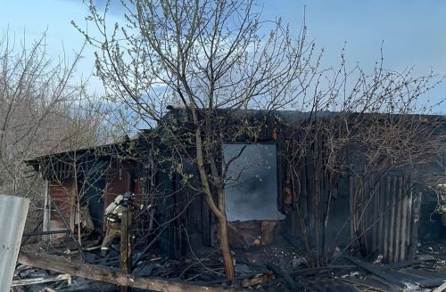 Сгорел дом в Лаишевском районе