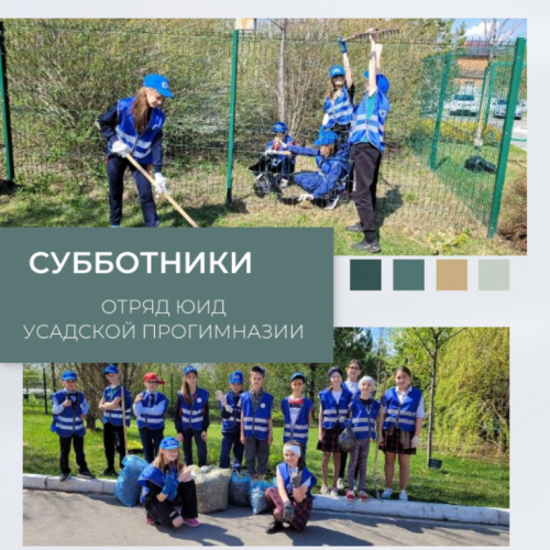 Отряды ЮИД участвуют в субботниках