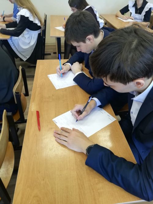 Лаишевские школьники писали Тотальный диктант