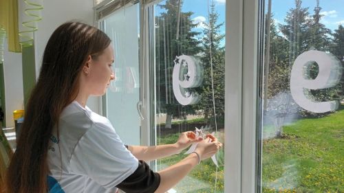 Активисты отряда «Волонтёры Победы» Нармонской школы  участвуют в акциях, приуроченных ко Дню Победы