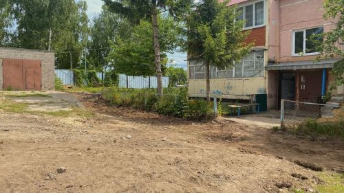 Началось благоустройство двора по улице Лебедевой в Лаишево