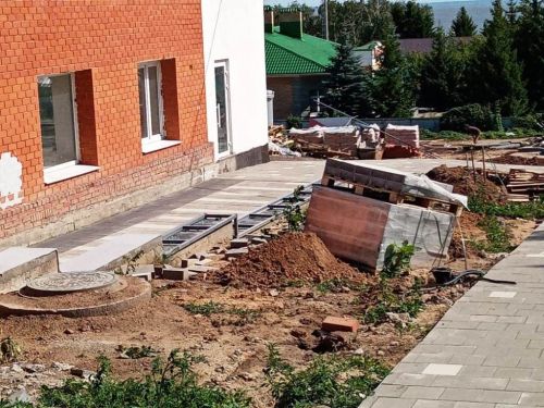 Лаишевский сквер обретает очертания