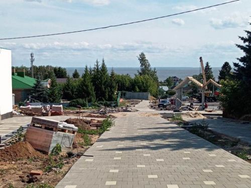 Лаишевский сквер обретает очертания