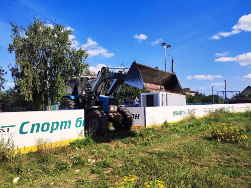В селах Лаишевского района идут работы по благоустройству