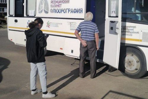 В Лаишевском районе работает передвижная флюорографическая установка