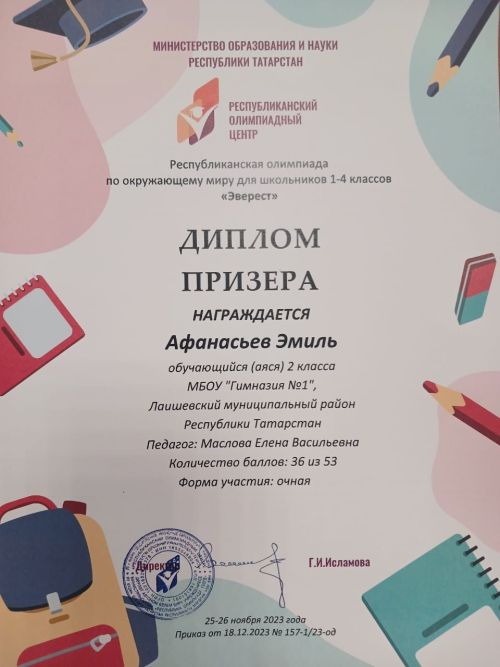 Второклассникам Лаишевской гимназии № 1 покорился «Эверест»