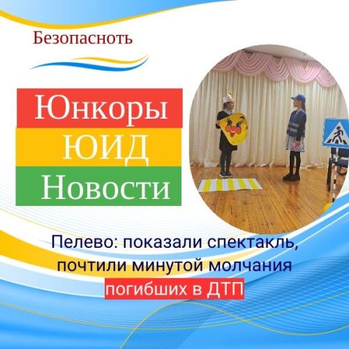Спектакль, флешмоб, минута молчания — так отметили в Пелевской школе День памяти жертв ДТП