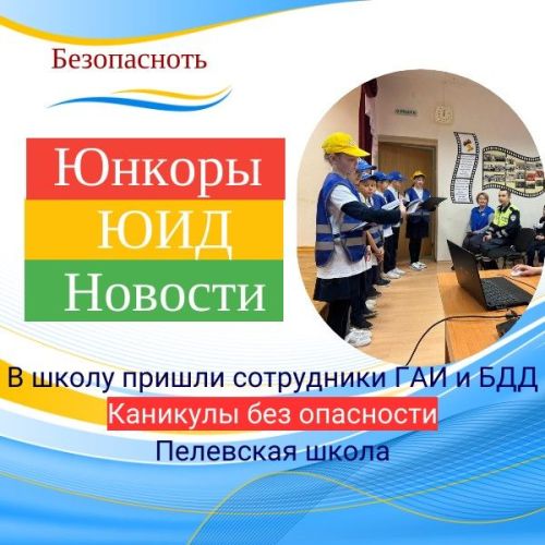 Каникулы без опасности: в школу пришли сотрудники ГАИ и БДД