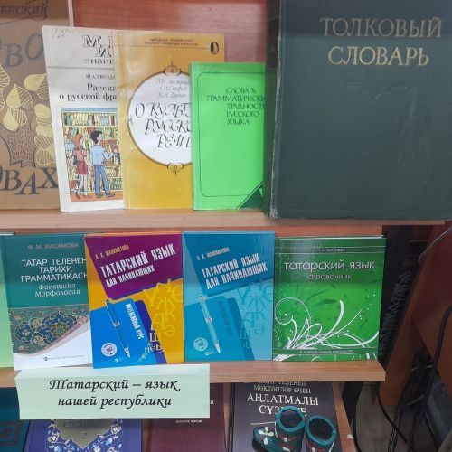 Книжная выставка «Соцветие языков» организована в лаишевской библиотеке