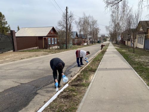 Лаишевцы вышли на субботник