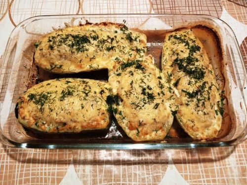 Фаршированные «Лодочки» из кабачков