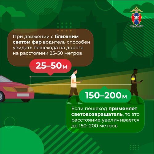 Прочитай сам о световозвращающих элементах и расскажи другому