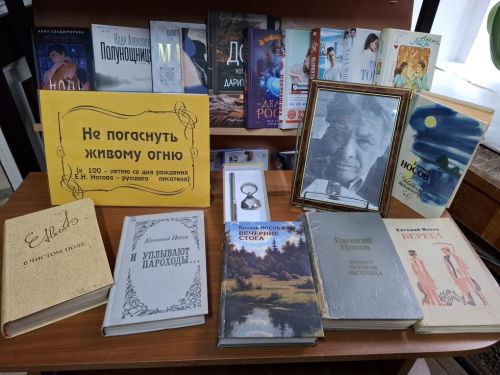 Литературная экспозиция «Не погаснуть живому огню» подготовлена в Лаишевской библиотеке
