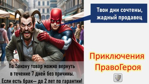 Приключения ПравоГероя, Защитника потребителей