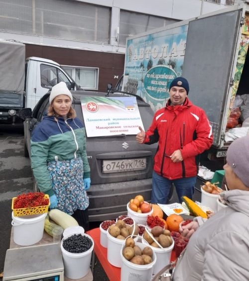 На Приволжском рынке Казани продукция из Лаишевского района пользовалась спросом