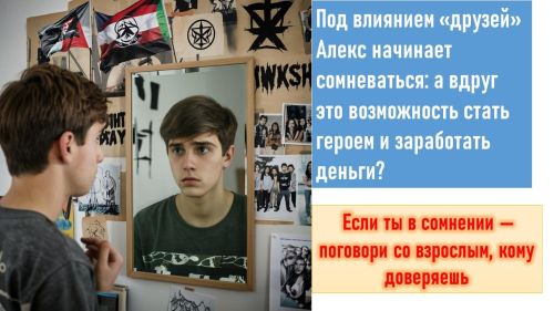Ты решаешь — друзья и будущее, или путь  экстремизма