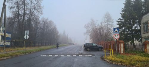 На Лаишево опустился сильный туман