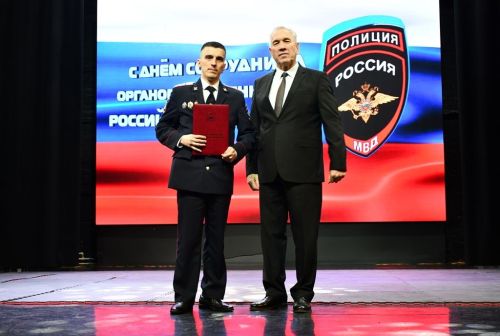 В День сотрудника органов внутренних дел наградили лучших