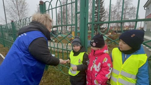 В Лаишево воспитанники детского сада «Берёзка» провели акцию памяти жертв ДТП