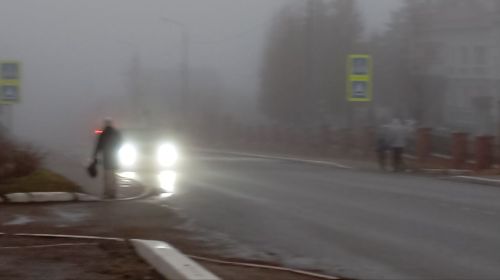 Лаишево накрыл густой туман