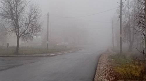Лаишево накрыл густой туман