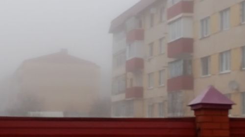 Лаишево накрыл густой туман