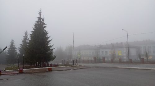 Лаишево накрыл густой туман