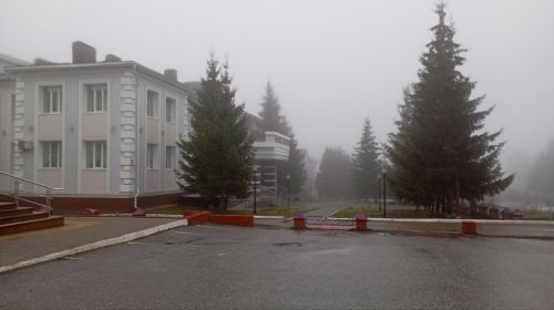 Лаишево накрыл густой туман