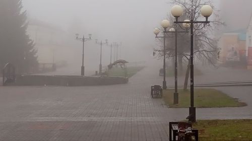 Лаишево накрыл густой туман
