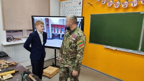 Участник СВО стал гостем «Урока мужества» в Лаишевском районе