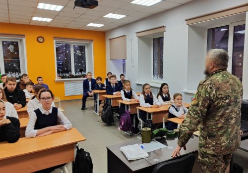 Участник СВО стал гостем «Урока мужества» в Лаишевском районе
