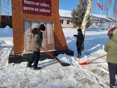 Юнармейцы Лаишевского района провели акцию «Обелиск»