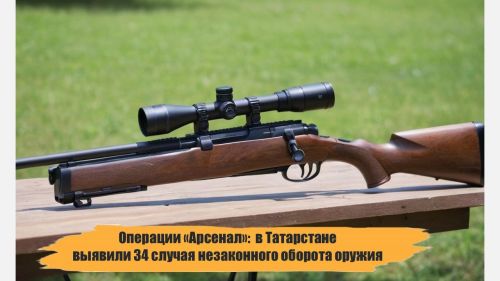 В Татарстане в ходе операции «Арсенал» выявили 34 случая незаконного оборота оружия