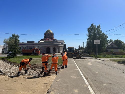 В Лаишево продолжают ремонтировать улицу Чернышевского