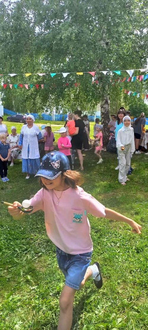 Татар Янтыгы авылында балалар Сабантуе