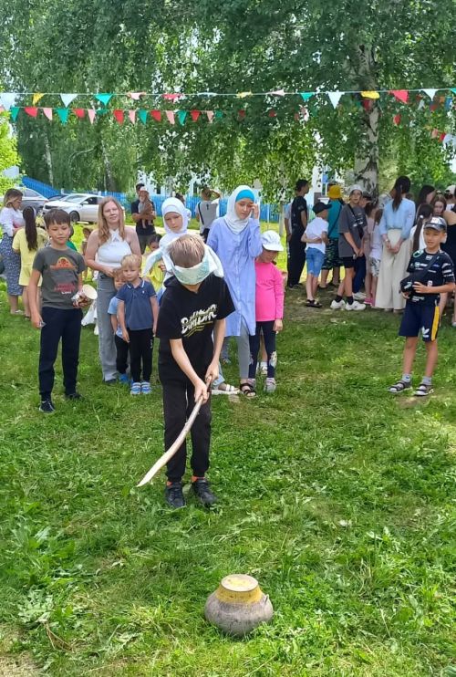 Татар Янтыгы авылында балалар Сабантуе