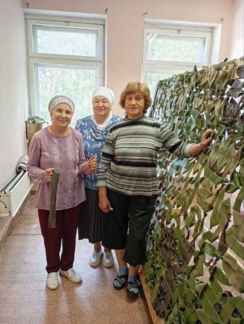 Жители села Габишево сплели 1100-ю сеть в поддержку СВО.