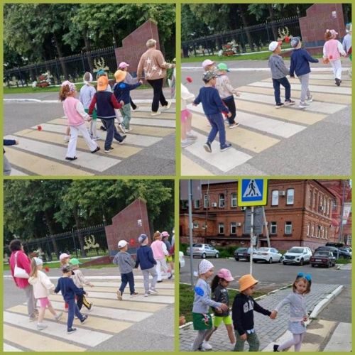 «Берёзка» балалар бакчасында тәрбияләнүчеләр юл хәрәкәте кагыйдәләрен белүләрен күрсәттеләр