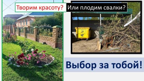 Ветки в дело — мусор в сторону