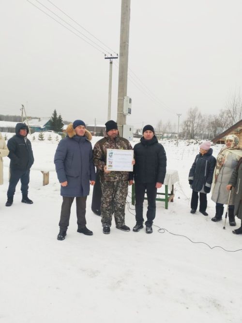 В Лаишевском районе освятили новую купель к Крещению